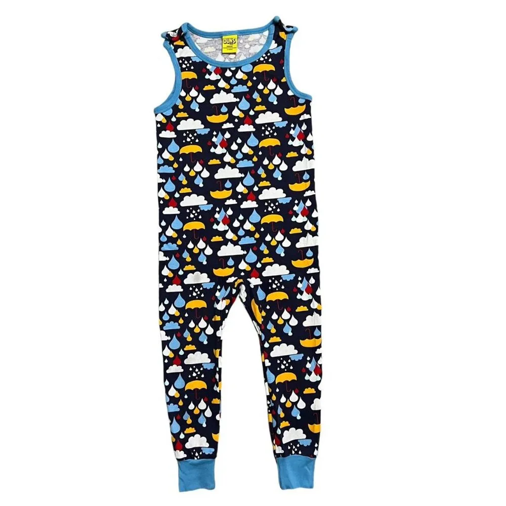 DUNS Sweden Sz 110 (5Y) Organic Rainy Day Jumpsuit Romper